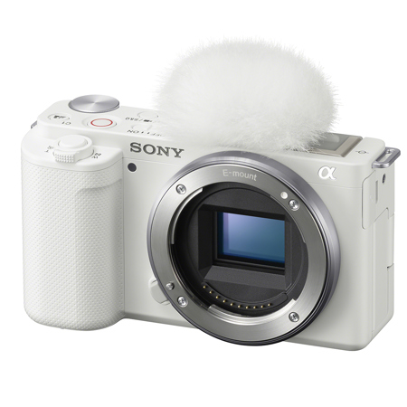 Sony ZV-E10 Mirrorless Camera, White ILCZV-E10/W - Adorama