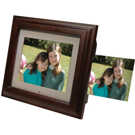 Smartparts SP8PRT 8in Digital Brown Wood Picture Frame
