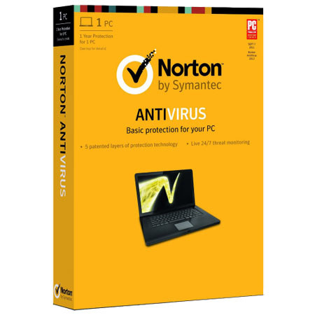 Norton AntiVirus Software 2013 for 1 User