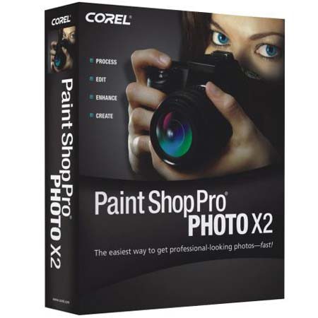 Corel Paint Shop Pro Photo X2,Photo Editing S/W f/ Win