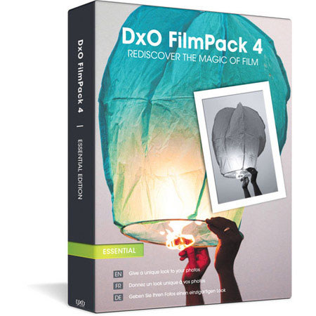 DxO FilmPack 4 Essential Edition Image Processing Software, Windows & Macintosh