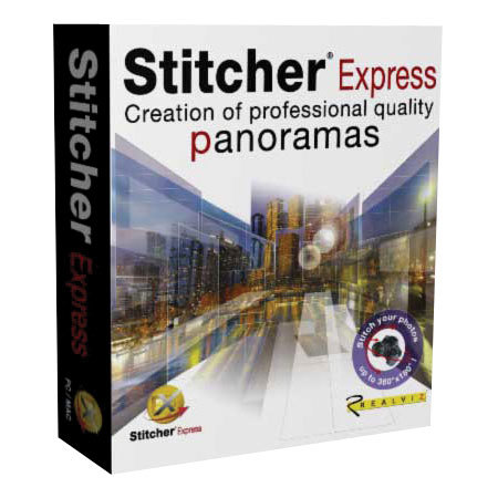 Realviz Stitcher Express Software for QTVR Panorama Stitching, for Macintosh & Windows.