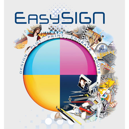 Shortcut Software Shortcut EasySIGN Professional Sign Making Software for Design, Plot, Print, Engrave and Route, Version 5 for Windows