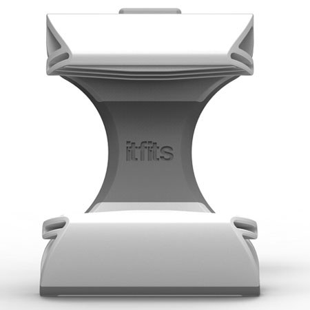 itFits Smartphone Accessory, Frees Hands from iPhone 3/3G/4/4S/5, Steel Gray