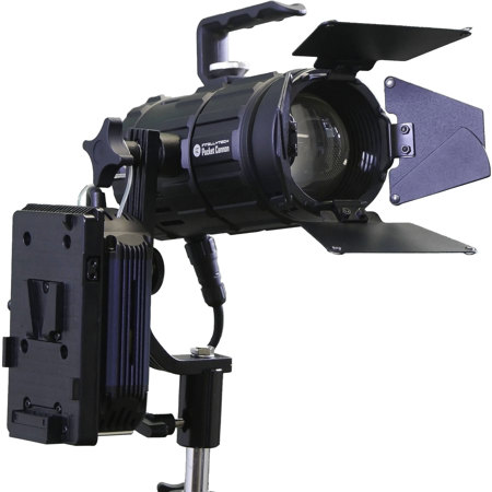 Intellytech Pocket Cannon Focusable LED Tungsten Fresnel V-Mount & NPF Kit