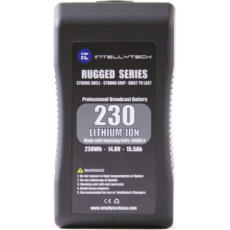 Intellytech 230Wh Rugged Series Li-Ion Slim Battery Pack. V-Mount