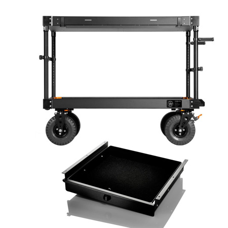 Inovativ Apollo 52" EVO Aluminum Wheel Cart W/Inovativ Two Lockable Top Drawer
