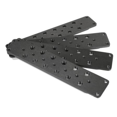 Inovativ Integrated Threaded Rail Plates for Voyager NXT Series Carts, 4-Pack