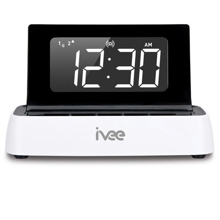 Ivee Digit Voice Controlled Talking Alarm Clock, Blue