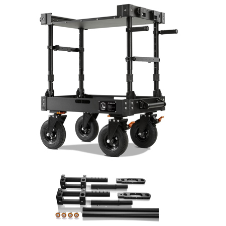 Inovativ Voyager 30 EVO Equipment Cart with X-Top Keyboard Shelf, Bundle