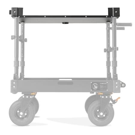 Inovativ Rolled Lip X Top Shelf with Threaded Rail-Plates for Voyager 36, 24x36"