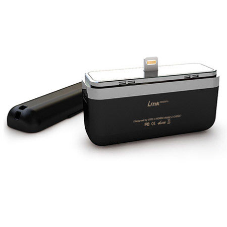 iWalk Link 1700i5 1700mAh Docking Backup Battery for iPhone 5/5s, Black