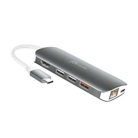 J5 Create JCD384 USB-C Multi Adapter, HDMI/VGA