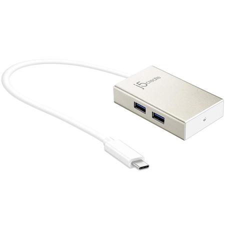 J5 Create 4-Port USB 3.0 Type-A Hub with USB Type-C Connector