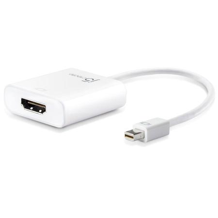J5 Create JDA152 Mini DisplayPort to HDMI Adapter for PC and Mac