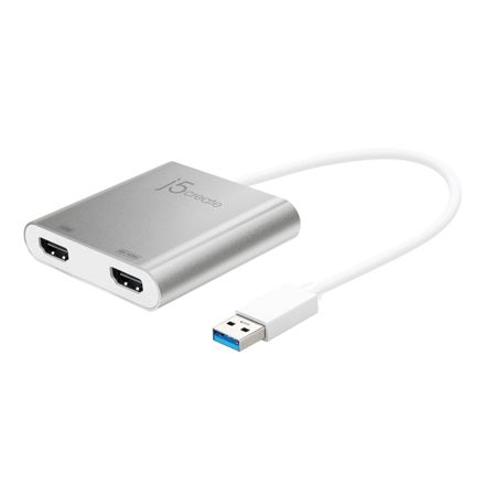 J5 Create JUA365 USB 3.0 to Dual HDMI Multi-Monitor Adapter