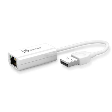 J5 Create JUE120 USB 2.0 Ethernet Adapter for Windows and Mac