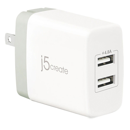J5 Create JUP23 24W 2-Port USB Type-A Super Charger