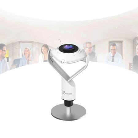 J5 Create JVCU360 Full HD Meeting Webcam with 360 Degree Rotation