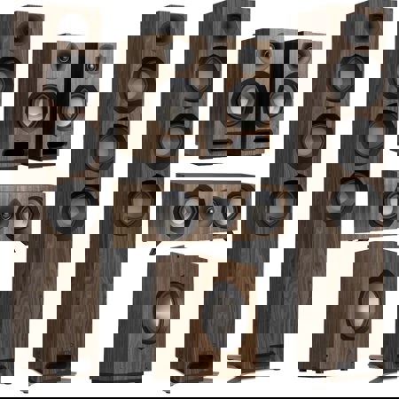 Jamo S 809 5.1 Home Theater Speaker System Bundle with Floorstanding, Bookshelf, Center & Subwoofer – Dolby Atmos Ready, 240W Front Speakers, 10” Sub, Magnetic Grilles