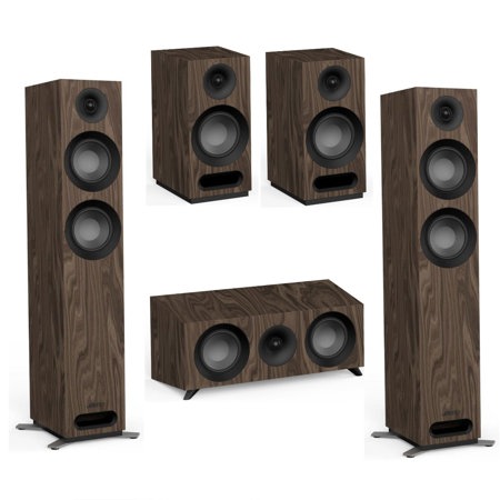 Jamo S 807 Speakers, Walnut, Pair - S 83 CEN - S 803 Bookshelf Speakers, Pair