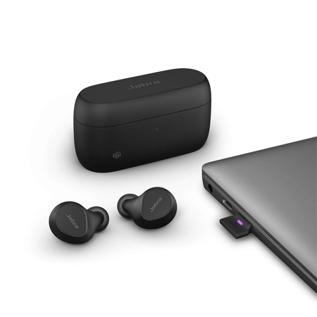 Jabra Evolve2 USB-A UC True Wireless Noise Cancelling In-Ear