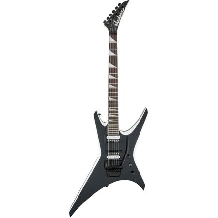 Jackson JS Series Warrior JS32 Electric Guitar, Amaranth Fingerboard, Black  with White Bevels