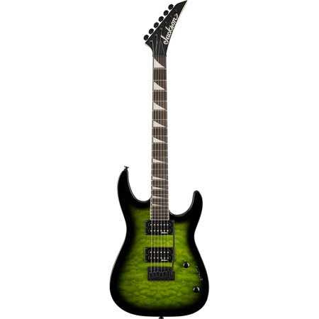Jackson JS Series Dinky JS20 DKQ 2PT Electric Guitar Transparent Green Burst