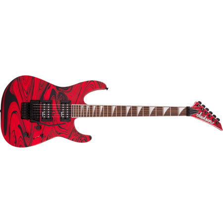 Jackson SLX DX X Series Soloist Swirl Electric Guitar, Laurel, Satin Red Swirl