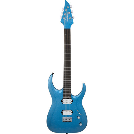 Jackson Pro Plus Series Signature Misha Mansoor Juggernaut HT6 Electric Guitar, Blue Sparkle