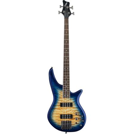 Jackson JS Series Spectra IV JS3Q Bass Guitar, Amber Blue Burst