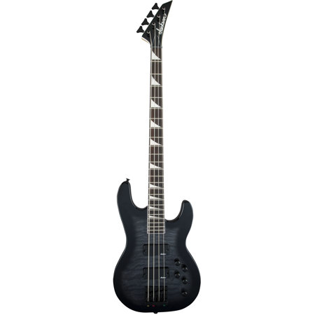 Jackson JS Series Concert Bass JS3Q Electric Bass Guitar, Amaranth Fingerboard, Transparent Black Burst