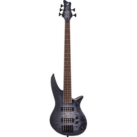 Jackson X Spectra Bass SBXQ V 5-String Electric Guitar, Transparent Black Burst