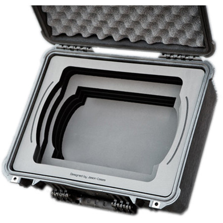 Jason Cases Protective Case with Laser-Cut Foam for Four Anton Bauer D90 Battery & LP4 Charger