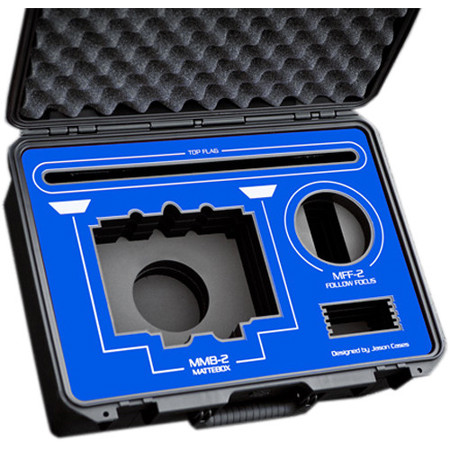 Jason Cases Protective Case for MMB-2 Mattebox/MFF-2 Follow Focus, Blue Overlay