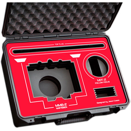 Jason Cases Protective Case with Laser-Cut Foam for Arri MMB-2 Mattebox and MFF-2 Follow Focus, Red Overlay