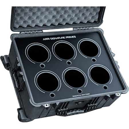 Jason Cases Hard Case with Laser-Cut Foam for Arri Signature Primes-6 Lenses