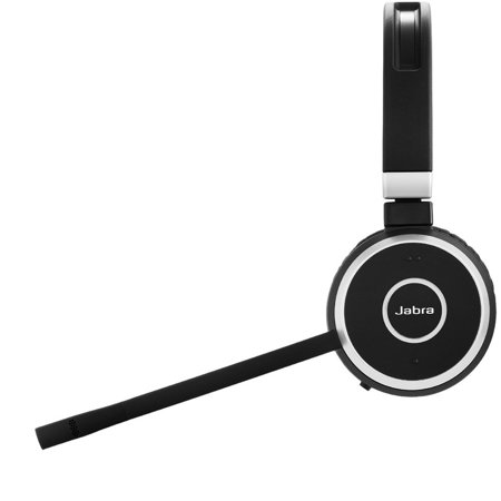Jabra Evolve 65 UC Stereo Bluetooth Headset with Link 370 Adapter ...