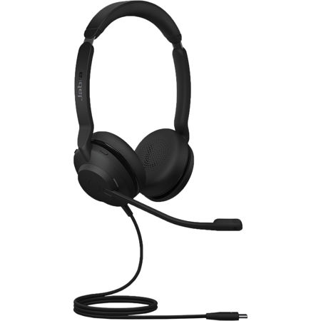 Jabra Evolve2 30 USB-C UC Wired Stereo Headset, Black