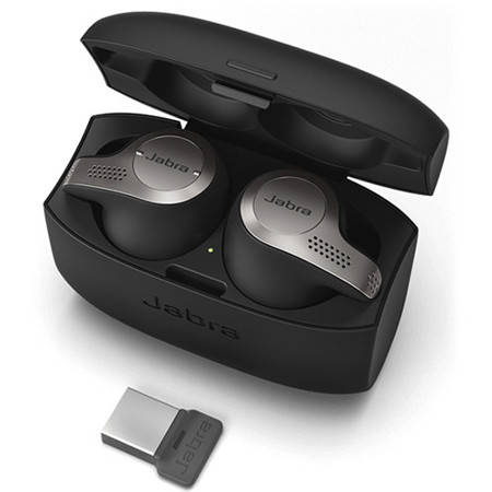 Jabra Evolve 65t MS Wireless Earbuds with Link 370 USB