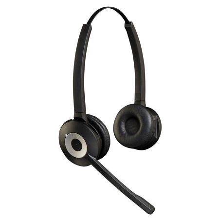 Jabra Pro 930 Duo Wireless Headset with Headband Attachment and Base