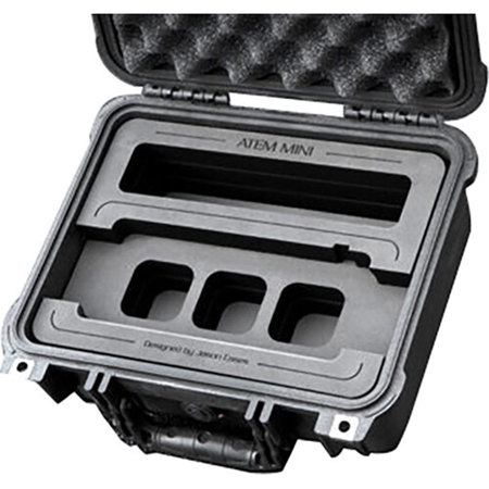 Jason Cases Hard Case with Laser-Cut Foam for Blackmagic Atem Mini