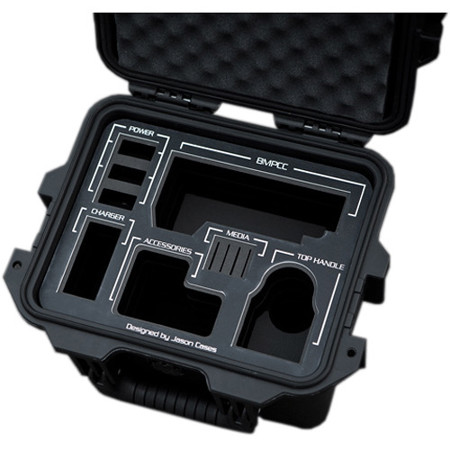Jason Cases Hard Case for Blackmagic Design Pocket Cinema Camera, Black Overlay
