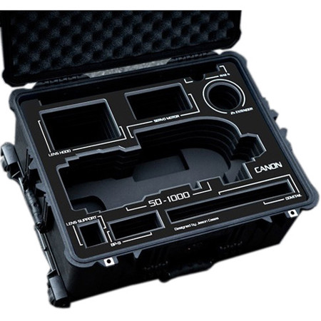 Jason Cases Protective Case for Canon 50-1000mm Lens, Black Overlay