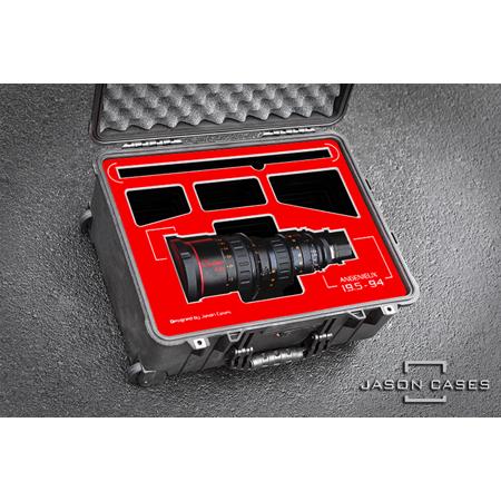 Jason Cases Wheeled Hard Case with Laser-Cut Foam for Angenieux Optimo 17-80mm Zoom Lens