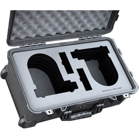 Jason Cases Compact Wheeled Hard Case with Foam for 2x BirdDog P200 Robos Camera