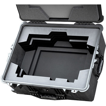 Jason Cases Wheeled Hard Case with Laser-Cut Foam for Canon DP-V1711 17" Monitor