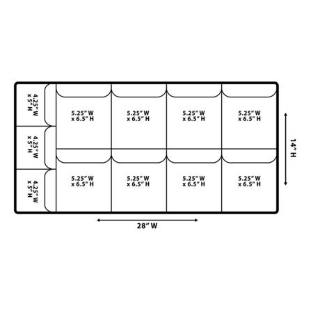 Jason Cases Lid Organizer for Pelican 1626 Case, 11-Pockets