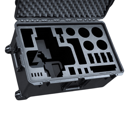 Jason Cases Wheeled Hard Case w/Laser-Cut Foam for DJI Ronin 4D Camera w/Lenses