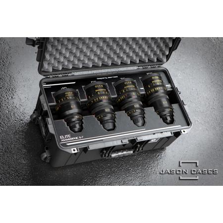 Jason Cases Wheeled Hard Case with Laser-Cut Foam for 4x Elite Anamorphic S7 Prime Lens
